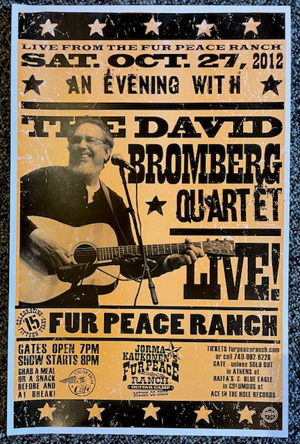 FPS - 10/27/2012 The David Bromberg Quartet (UNSIGNED)
