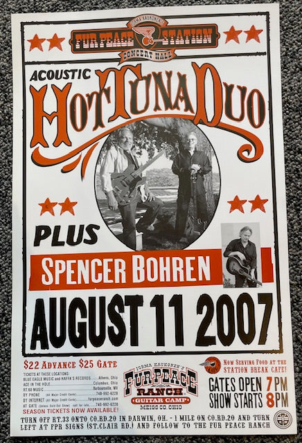 FPS - 08/11/2007 Hot Tuna Duo Plus Spencer Bohren (UNSIGNED)