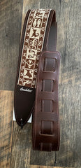 Souldier Strap- Torpedo 2.5" Zodiac 2" Brown on Tan TGS0372BR02BR