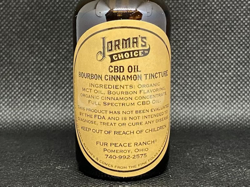 Jorma's Choice Tincture (1200 mg) Bourbon Cinnamon