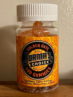 Jorma's Choice Golden Gate Gummies 1000mg Total (50mg per Gummy) Blood Orange