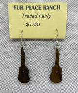 Fair Trade Musical Note and Guitar Shaped earrings
