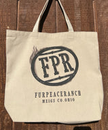 Fur Peace Ranch Natural Canvas Tote Bag (Made in USA)