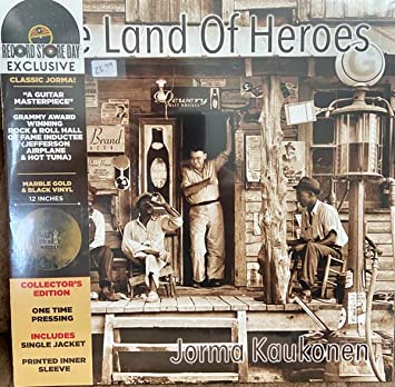 Vinyl LP - Jorma Kaukonen ‎– The Land Of Heroes Colored Marbled Gold & Black