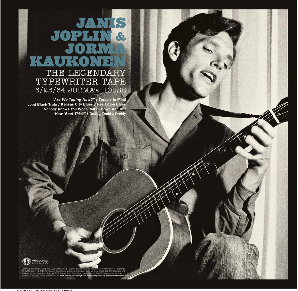 LP - Janis Joplin & Jorma Kaukonen "The Legendary Typewriter Tapes" 6/25/64 Jorma's House (SIGNED)