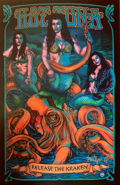 Hot Tuna - Release The Kraken Poster (UNSIGNED)