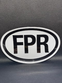 Sticker - FPR Oval Country Code