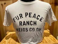 T-Shirt - Fur Peace Ranch Meigs Co. OH - White