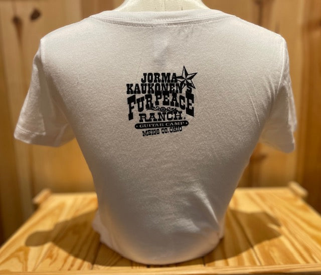 T-Shirt Ladies  Fur Peace Ranch - Peace White